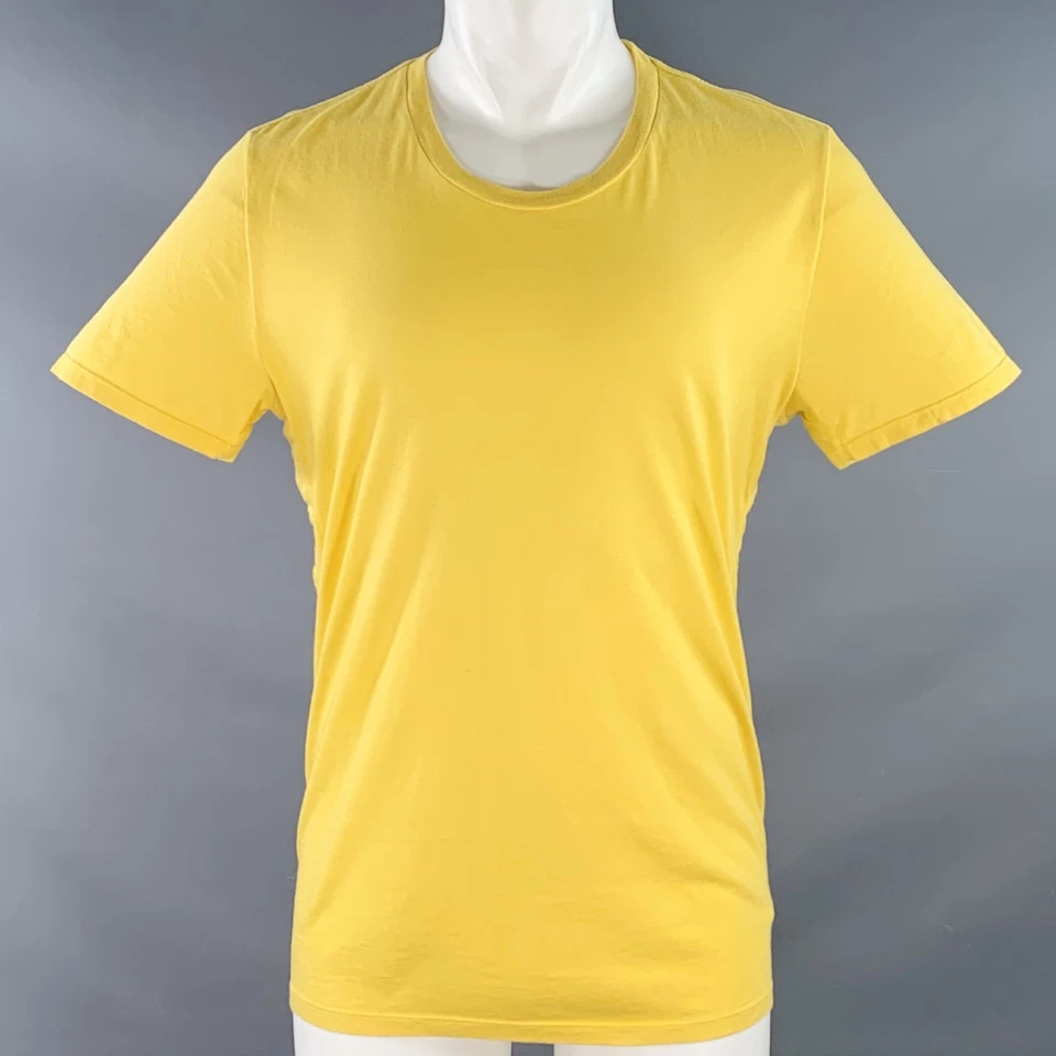 Camiseta MAISON MARTIN MARGIELA Talla M Amarillo Algodón Broches Laterales Cuello Redondo Foto 1 de 4