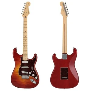 Fender 2024 Collection Made in Japan Hybrid II Stratocaster Flame Sunset Orange - Picture 1 of 7