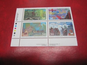 CANADA Unitrade# 1126-29 34c EXPLORATION OF CANADA-2 LL INSCRIPTION MNH - Picture 1 of 2