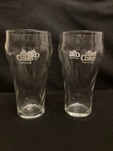 Cola Gläser Diät klar Swirl Design Vintage - Stck 2 - Bild 1 von 4