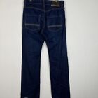 Mens Timberland Dark Blue Denim Straight Slim Jeans 100% Cotton Size 31x31.5"