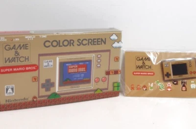 Super Mario Bros Game and Watch 35th Anniversary Nintendo Handheld Game W/ Pins - Image 1 of 4