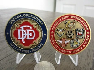 Dallas Fire Department Special Operations K9 SAR HAZMAT ARFF FDD Challenge Coin - Bild 1 von 11
