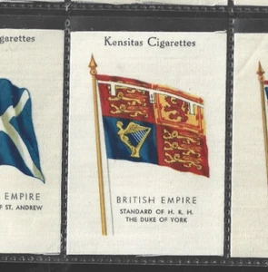 Kensitas Seide Zigarettenkarten Flaggen des Britischen Empire The Duke of York - Bild 1 von 1
