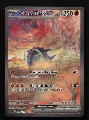 Great Tusk ex 246/198 Special Illustration Rare SV01: Scarlet & Violet Base Set - Image 1 of 2