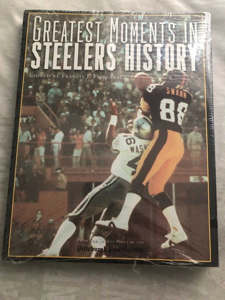 Vintage Greatest Moments in Steelers History Hardback Book NEW Sealed " - Image 1 of 4