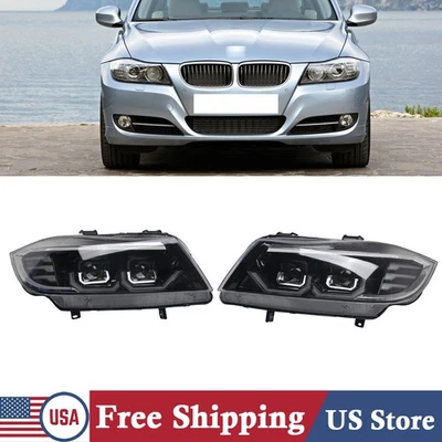 For BMW 3-Series E90 E91 2008-2012 Front Headlight Headlamp Turn Signal Lights Foto 1 de 4