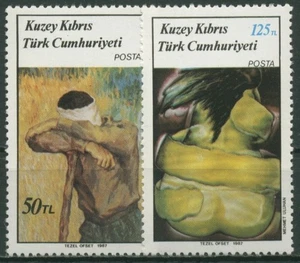 Türkisch-Zypern 1987 Kunst: Gemälde 203/04 postfrisch - Picture 1 of 1