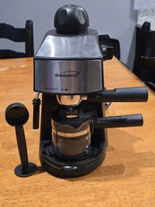 Brentwood Espresso Latte Cappuccino Maker Stainless Machine-Black. Very Good. - Picture 1 of 11
