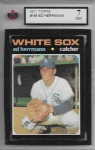 1971 TOPPS BASEBALL Ed Herrmann #169 KSA 7 NM Chicago White Sox - Picture 1 of 2