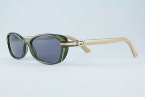 Authentische Gucci GG 3200 3IO 52mm Kristall grün beige Sonnenbrille Gestell Italien - Bild 1 von 5