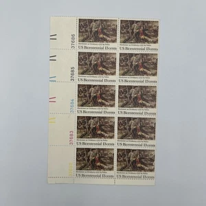 US  Sc# 1722 MNH BLOCK Herkimer at Oriskany Art 13 Cents - Picture 1 of 2