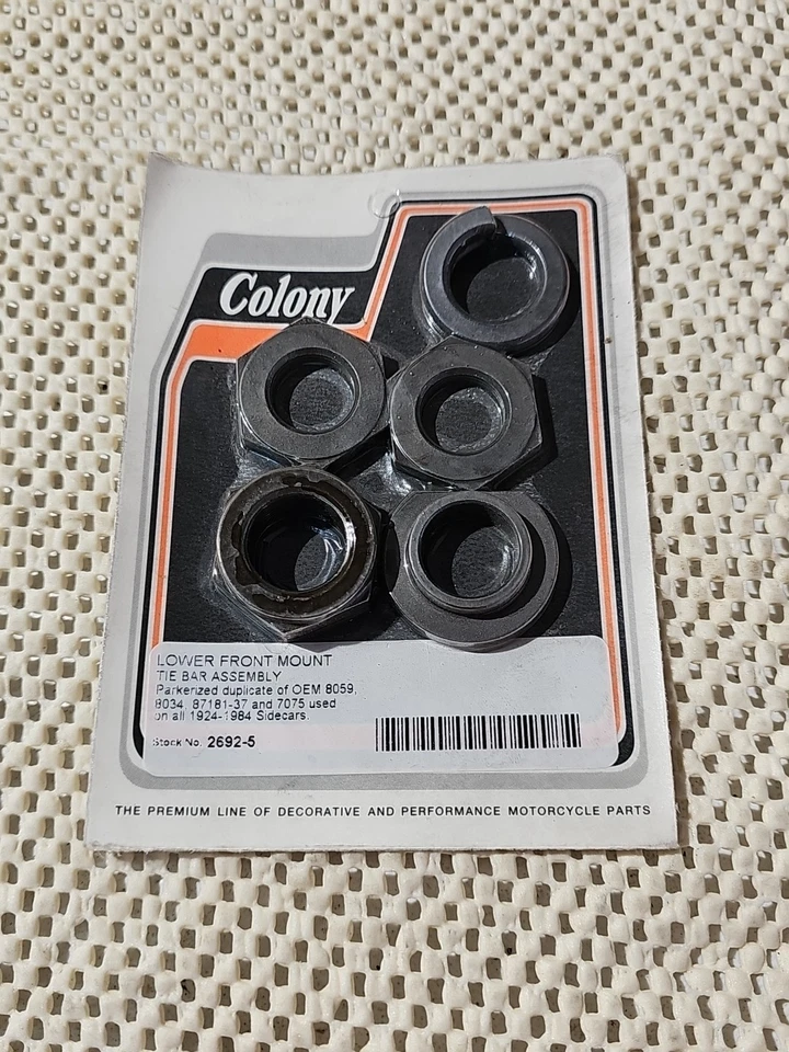 Tuercas de barra de amarre delantera inferior coche lateral Harley Davidson 1824-1984 coches laterales. 2692-5 Foto 1 de 2