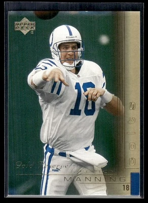 2000 Upper Deck Gold Reserve Peyton Manning Indianapolis Colts #63 - Image 1 of 2