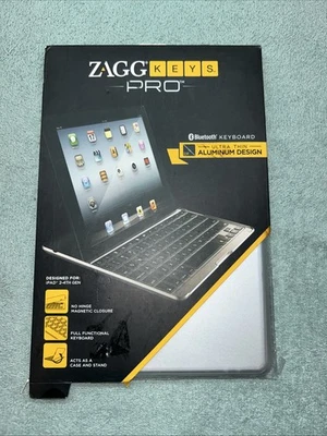 ZAGG Keys PRO Bluetooth Keyboard for iPad 2/3/4 Aluminum w/o Backlight *NIB - Image 1 of 4