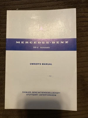 Mercedes-Benz 300 D manual del propietario Foto 1 de 3