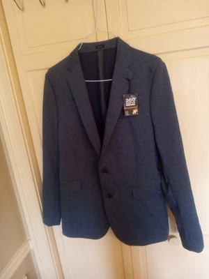 NWT JF Ferrar Blazer Slim 360 Stretch Mens Sport Coat Jacket Teal, Size 42 Long - Image 1 of 4