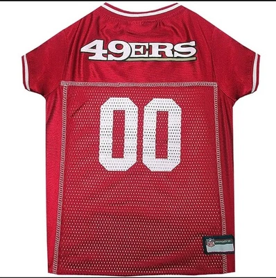 Camiseta para perros Pets First con licencia de la NFL San Francisco 49ers talla mediana Foto 1 de 4