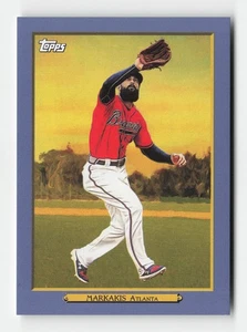 Nick Markakis 2020 Topps Turkey Red 2020 azul (Serie 1) Atlanta Braves SN - Imagen 1 de 2