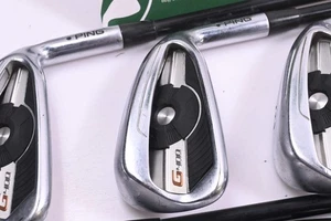Ping G400 Irons / 6-PW+SW / Black Dot / Senior Flex Ping Alta CB AWT Shafts - Picture 1 of 7