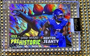 #d 2/5 ISLAND BLUE STEGOSAURUS Ashton Jeanty RC PREHISTORIC DINO-MIGHT 2024 - Picture 1 of 5