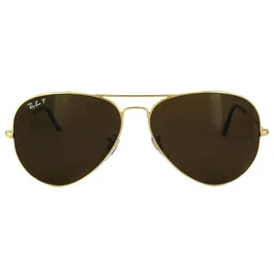Ray-Ban Sonnenbrille Aviator 3025 001/57 Gold Braun Polarisiert - Bild 1 von 3