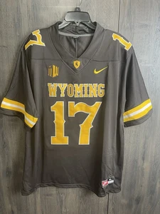 Nike NCAA Wyoming Cowboys Josh Allen #17 Jersey Adult XL Brown NWT - Picture 1 of 9