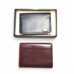 Dunhill Paul Smith faltbare Geldbörse mit Box, Aufbewahrungstasche, Garantiekarte Leder Posten - Bild 1 von 23
