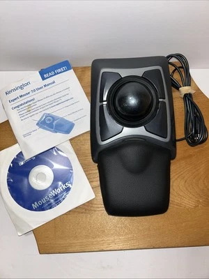 Kensington 64325 Trackball Expert Mouse With Palm Wrist Rest Pad USB Disc - Image 1 of 4