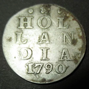 Certificate Authenticity 1790 Dutch Colonial New York Silver Lion Dime Hollandia - Picture 1 of 18