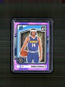 2024-25 Donruss Optic DeRon Holmes II Rated Rookie Hyper Pink Prizm Rookie RC - Picture 1 of 3