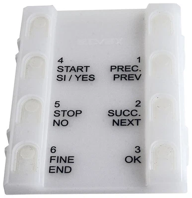 VIMAR ELVOX R832 gomma tastiera per targhe 89Fx 12Fx RICAMBIO ORIGINALE