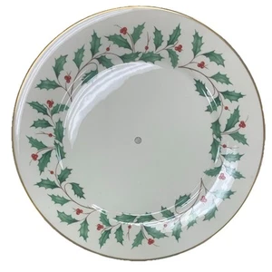 Lenox Ersatz Holiday Dimension Stechpalme Leckerbissen 10 7/8" Servierplatte Tablett Gold - Bild 1 von 11