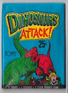 1988 TOPPS Dinosaurs Attack Wax Sealed Pack _ - Picture 1 of 2