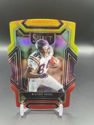 2021 Panini Select Randy Moss Red/Yellow Die Cut Club Level #237 Minnesota - Image 1 of 2