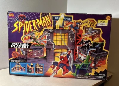 Spider-Man 1994 Toy Biz Serie Animada Daily Bugle Juego en Caja Sellada! MISB Foto 1 de 4