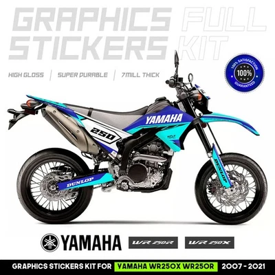 YAMAHA WR250X WR250R Gráficos Calcomanías Adhesivas Kit Completo Todos los Años (2008 - 2021) Foto 1 de 2