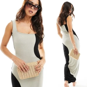 NWT The Frolic silver black metallic starfish swirl maxi beach dress - Bild 1 von 16