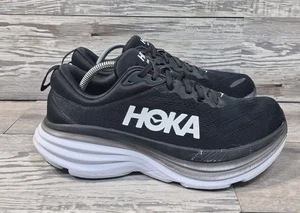 Hoka One W Bondi 8 Negro Blanco Zapatos Tenis para Correr Mujer Talla 10.5B - Imagen 1 de 13