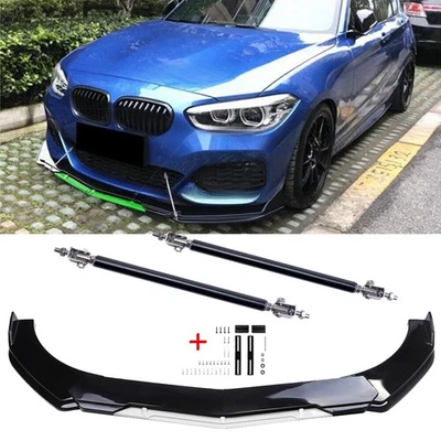 For BMW 320i 328i Series Front Bumper Lip Splitter Sport Spoiler Black White Foto 1 de 4