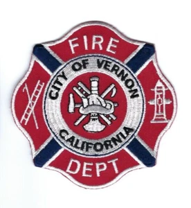 *DEFUNCT* Vernon (now Los Angeles County) CA California Fire Dept. patch - NEW! - Picture 1 of 1