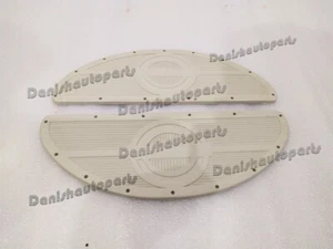 Par de tableros de goma blancos Harley Knucklehead Panhead para 1940-1965 - Imagen 1 de 3