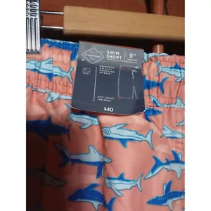 Pantalones cortos de baño tiburón malla elástica bahía de San Juan NUEVOS para hombre XXL - Imagen 1 de 5