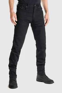 PANDO MOTO Karl Cor 02 Jeans - Black - 30/32 - KARL-COR-02-W30-L32 - Picture 1 of 4