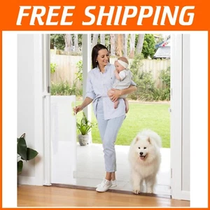 Durable 41" x 71" Retractable Baby Gate - 3-Way Locking, One-Handed Operation - Picture 1 of 10