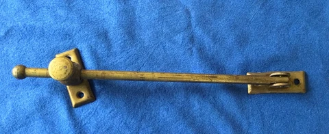 1 Brass Casement Window Slide Bar Adjuster Used 30s Vintage Cover