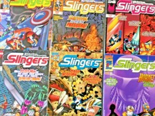 SLINGERS.  NO'S 1-6. (6 ISSUE RUN). VINTAGE 1998-1999.