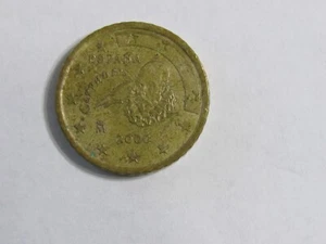 2000 50 EURO CENT ESPANA CERVANTES SELTENE MÜNZE - Bild 1 von 3