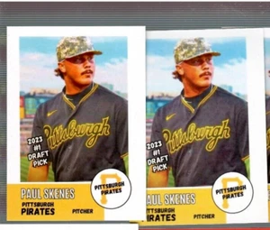 Paul Skenes MLB Draft 1st Pick 2023/Indianapolis Indians NL ROY. (2 cards) - Picture 1 of 1