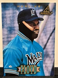 1997 New Pinnacle Cliff Floyd #11 Florida Marlins Baseball Card - Picture 1 of 2